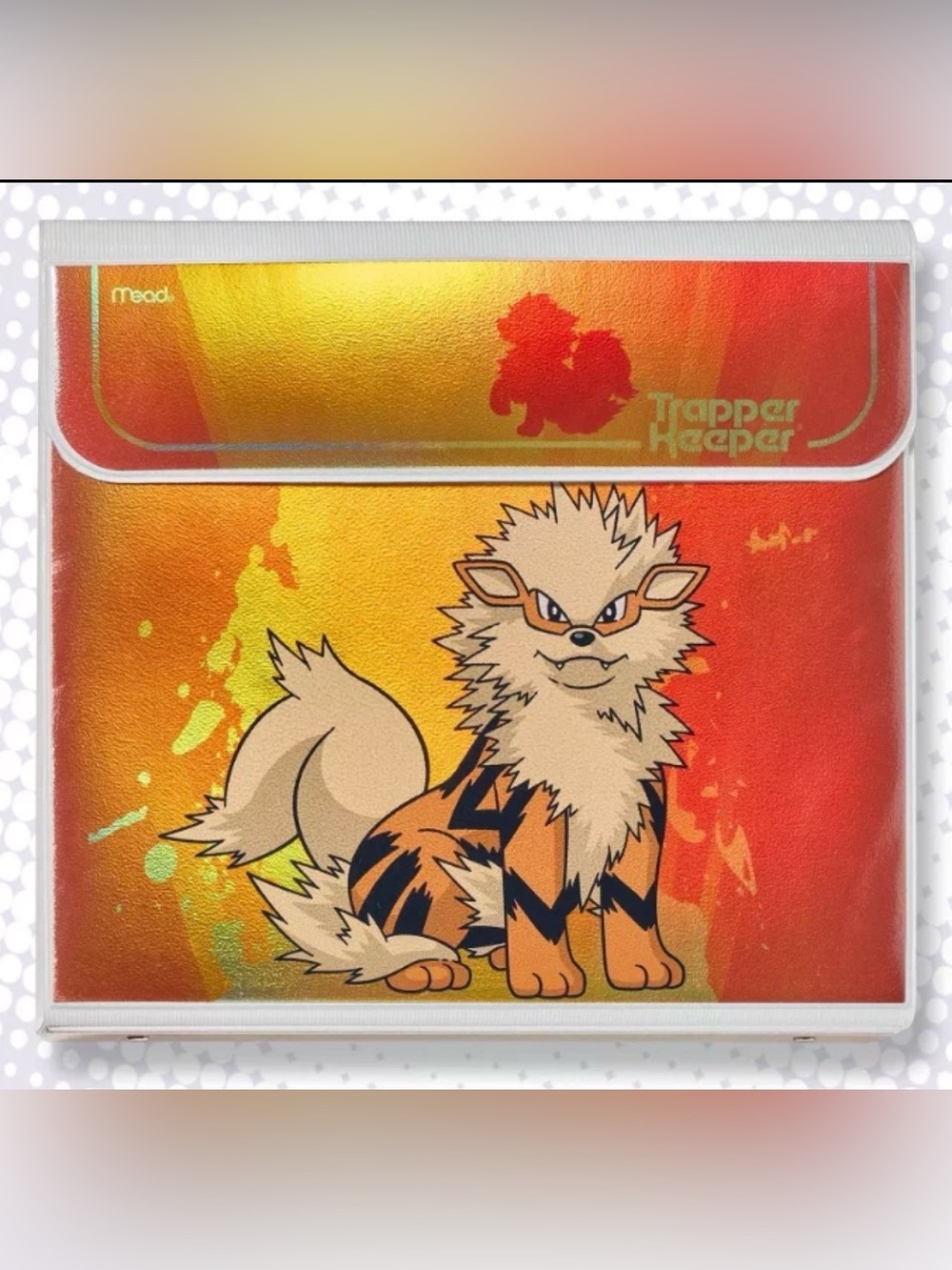 Pokemon Arcanine Trapper Keeper - Orange & Cream